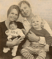 Fam Peter, Pernilla, Lina och Emma Jakobsson